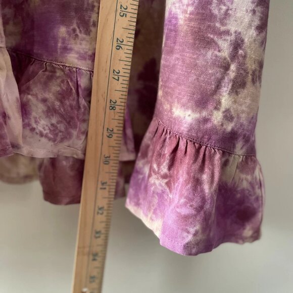 Logo By Lori Goldstein Womens Multicolor Tie Dye Ruffle Hem Top Size 3X Lot Of 2 - Picture 10 of 11